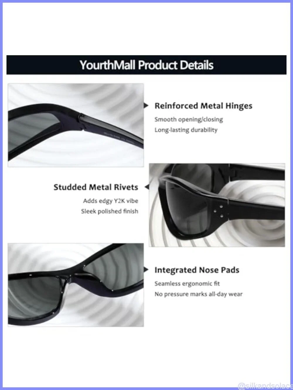 Y2K Wrap Around Sunglasses UV400 Oval Sport Shades 30g Lightweight